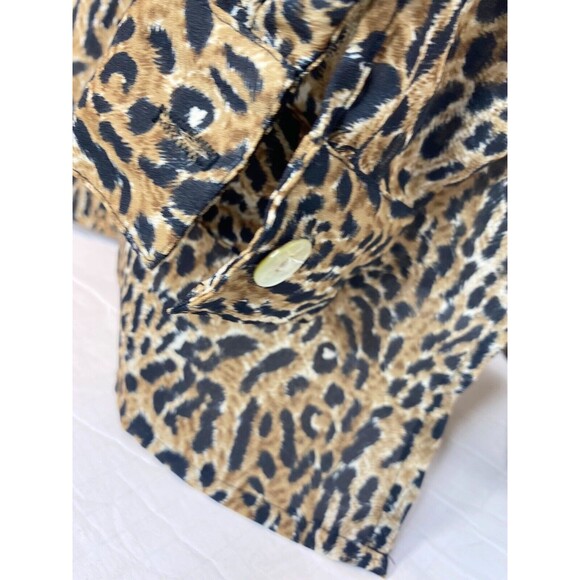 Vintage Truffles by YB Leopard | Animal Print Button Up Blouse Size XL? - Picture 5 of 14